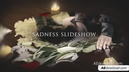 Sadness Slideshow Video Displays template preview