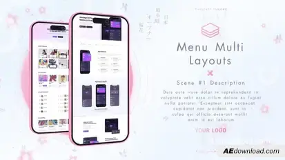 Sakura App Promo Product Promo template preview