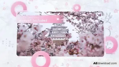 Sakura Photo Slideshow Video Displays template preview