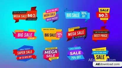 Sale Promo Banners Elements template preview