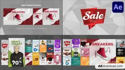 Sale Season for After Effects Openers template preview