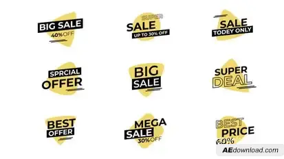 Sale Titles | After Effects Titles template preview