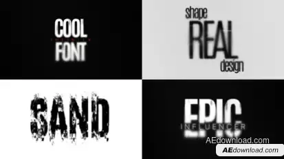 Sand Noise Text Animations Titles template preview