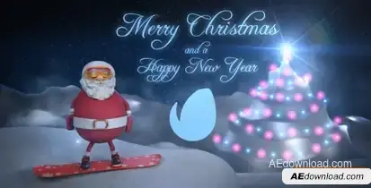 Santa - Christmas Snowboard Openers template preview