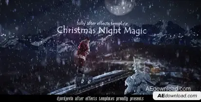 Santa Claus in the New Year's Eve Video Displays template preview