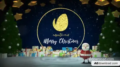 Santa Greeting Logo Stings template preview