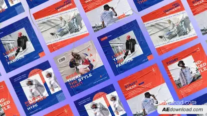 Sassy Urban Typography Instagram Posts Product Promo template preview
