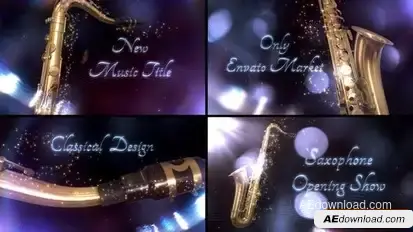 Saxophone - Classical Instrument Title Openers template preview