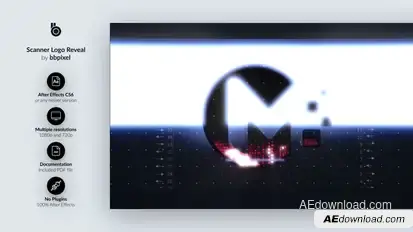 Scanner Logo Reveal Logo Stings template preview