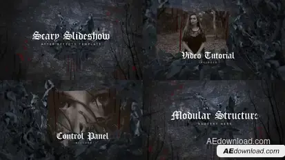 Scary Slideshow Openers template preview