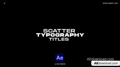 Scatter Typography Titles Titles template preview