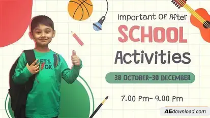 Videohive School Activities Openers template preview