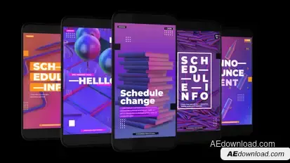 School Instagram Stories Titles template preview