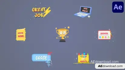 School Titles for After Effects Titles template preview