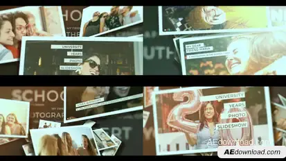 School Years Photo Slideshow Video Displays template preview