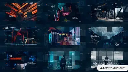 Sci-Fi Digital Slideshow / IT Technology Opener / Hi-Tech Futuristic / Corporate Presentation Video Displays template preview