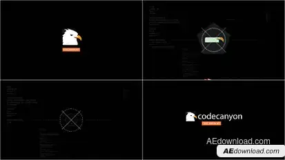 Sci-Fi Glitch Logo Logo Stings template preview