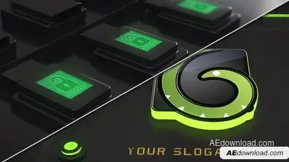 Sci-Fi Logo Reveal Logo Stings template preview