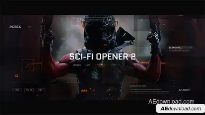 Sci-Fi Opener / Hi-Tech Slideshow / Futuristic Film Credits / HUD Elements / Space Science Openers template preview