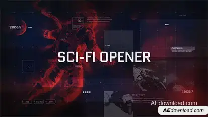 Sci-Fi Opener / Hi-Tech Slideshow / Futuristic Film Credits / HUD Elements / Space Science Openers template preview