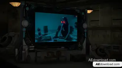 Sci Fi Screen Mock-Up Pack Video Displays template preview