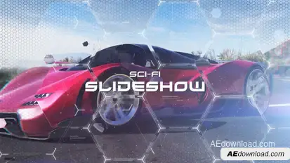 Sci-Fi Slideshow Video Displays template preview