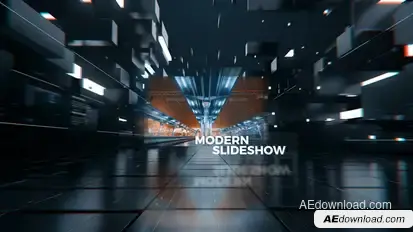 Sci-Fi Technology Slideshow Video Displays template preview