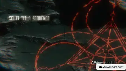 Sci-Fi Title Sequence Titles template preview