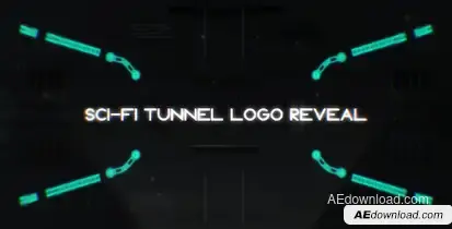 Sci-Fi Tunnel Logo Reveal Openers template preview
