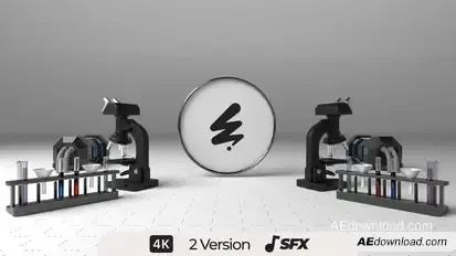 Science Intro Logo Stings template preview