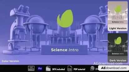 Science logo Logo Stings template preview
