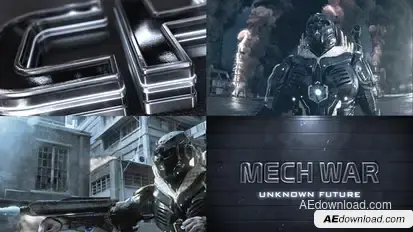 SciFi Epic Metal Trailer Titles template preview