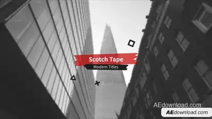 Scotch Tape | Grunge Titles Titles template preview