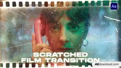 Scratched Film Transitions | After Effects Elements template preview