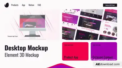 Screen Mockup Presentation Product Promo template preview