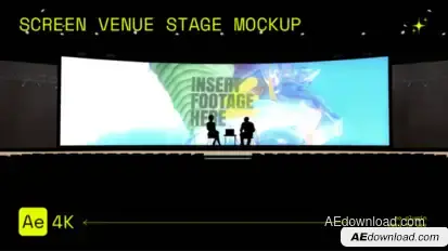 Screen Venue Stage Mockup broadcast-packages template preview