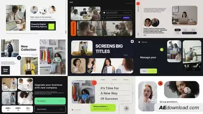 Screens Big Titles Titles template preview