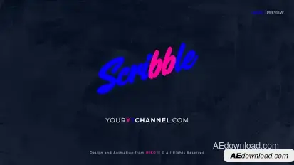 Youtube intro - Scribble Logo Openers Logo Stings template preview
