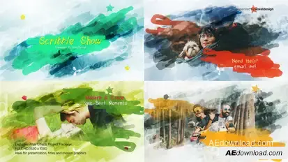 Scribble Show Title Openers template preview