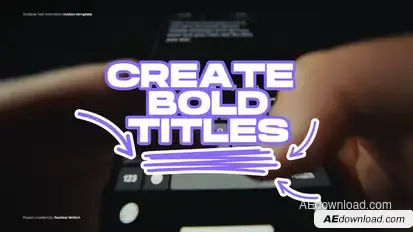 Scribble Text Animation Titles template preview