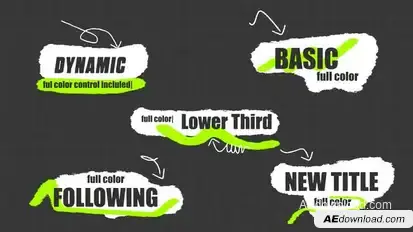 Scribble Text Animation Titles template preview