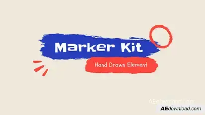 Scribble Text Elements template preview