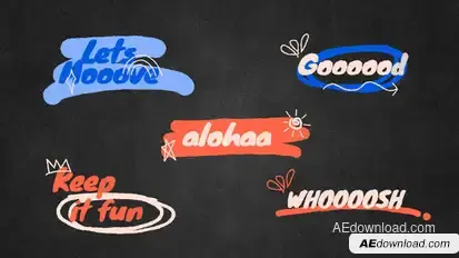 Scribble Title Animation Titles template preview