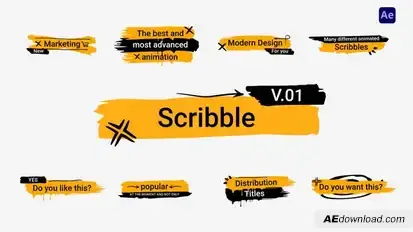 Scribble Titles | AE Titles template preview