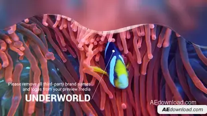 Scuba Diving Promotion Slideshow Video Displays template preview