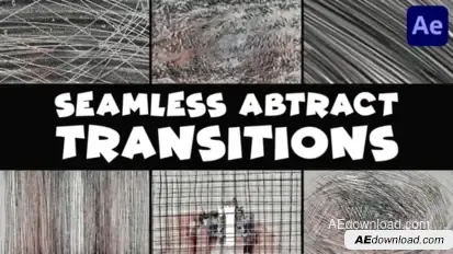 Seamless Abstract Scribble Transitions | After Effects Elements template preview
