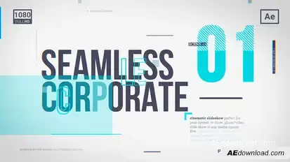 Seamless Corporate Slideshow Video Displays template preview