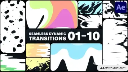 Seamless Dynamic Transitions for After Effects Elements template preview