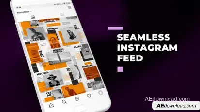 Seamless Instagram Feed Titles template preview