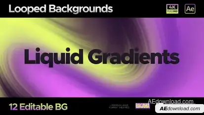 Seamless Liquid Backgrounds Elements template preview